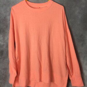 Aerie Crew Neck Medium Sweatshirt Peach
